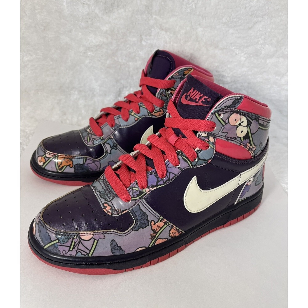Vintage Nike Purple Pink Grand High Dunk Womens Sneaker Sz 8 Athletic Retro Y2K